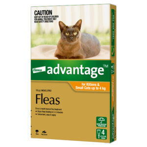 Advantage Orange Spot-On for Kittens & Small Cats - 4 Pack