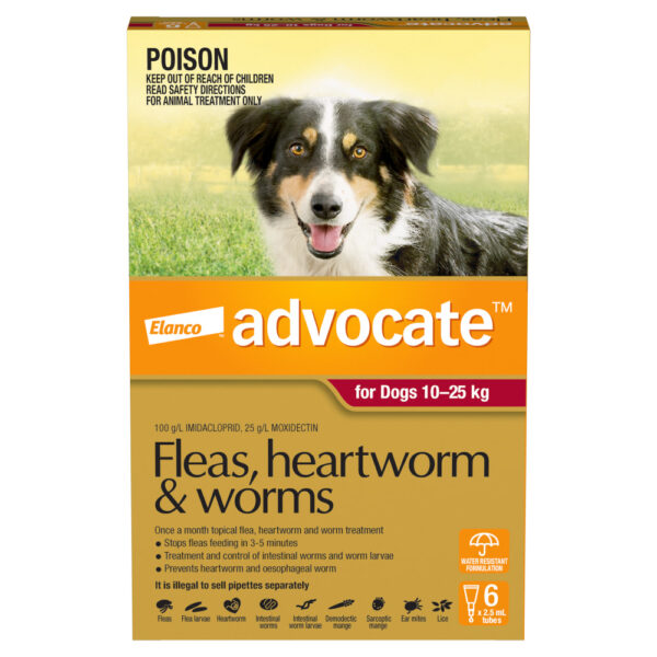 Advocate Red Spot-On for Large Dogs - 6 Pack