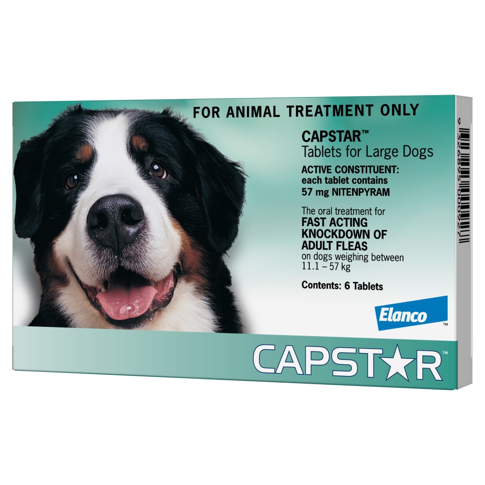 Capstar Flea Knockdown Large Tablets - 6 Pack