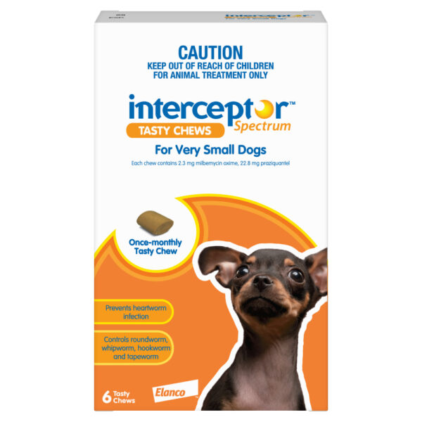 Interceptor Spectrum Brown Chews for Very Small Dogs - 6 Pack