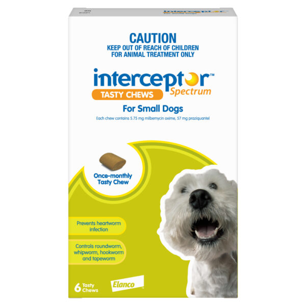 Interceptor Spectrum Green Chews for Small Dogs - 6 Pack